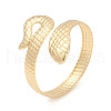 Snake Alloy Cuff Bangles for Women BJEW-G745-01G-2