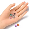 Electroplate Transparent Glass Beads EGLA-YW0001-57-4
