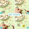 30Pcs 3 Styles Undyed Unfinished Wood Connector Charms WOOD-YW0001-12-4