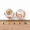 Handmade Resin Indonesia Round Beads IPDL-P005-25KCG-03-3