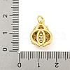 Ladybug Rack Plating Brass Micro Pave Cubic Zirconia Pendants KK-Z053-03G-4
