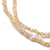 Transparent Electroplate Glass Beads Strands EGLA-H107-01A-AB08-4