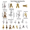 SUNNYCLUE 84Pcs 14 Style Alloy Pendants FIND-SC0003-32-2