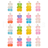 160Pcs 8 Colors Transparent Resin Pendants RESI-CJ0001-200-1