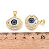 Brass Micro Pave Cubic Zirconia Pendants for Women KK-T070-103A-3