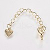 Long-Lasting Plated Brass Chain Extender KK-K210-13G-1