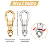Globleland 6Pcs 2 Colors 304 Stainless Steel Lobster Claw Clasps STAS-GL0001-03-2