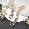 CHGCRAFT 2Pcs 2 Style Zinc Alloy Purse Extender Chains FIND-CA0003-17-5