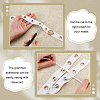 AHADERMAKER 5 Yards Cotton Ribbons with Eyelet Rings OCOR-GA0001-77A-3