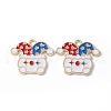 Circus Theme Alloy Enamel Pendants ENAM-P246-02A-2
