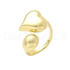 Brass Cuff Rings RJEW-P149-03G-4