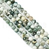 Natural Tree Agate Beads Strands G-K194-6mm-02-2