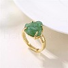 Brass & Resin Adjustable Finger Rings for Women FS-WG6D172-01-4