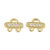 Brass Micro Pave Cubic Zirconia Chandelier Component Links KK-P290-28G-1