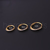 316L Surgical Stainless Steel Micro Pave Clear Cubic Zirconia Cross Hoop Nose Rings WG5C217-01-1