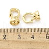 Brass Fold Over Clasps KK-Z083-20G-3