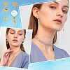 Unicraftale 20Pcs 2 Colors Ion Plating(IP) 304 Stainless Steel Stud Earring Findings EJEW-UN0001-75-7