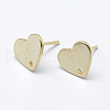 Brass Stud Earring Findings KK-F728-34G-1