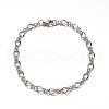 Tarnish Resistant 304 Stainless Steel Figaro Chain Bracelets BJEW-L531-06P-2