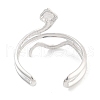 Non-Tarnish 304 Stainless Steel Snake Open Cuff Rings for Women RJEW-K273-09P-3
