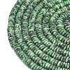 Frosted Dyed Natural Sesame Jasper Beads Strands G-K389-C36-01-3