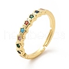 Colorful Cubic Zirconia Star Adjustable Ring KK-H439-17G-1