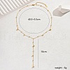 Stainless Steel Pendant Necklaces with Tassel and Gold Ball RF4428-1