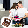 Wooden Couple Rings Box OBOX-WH0019-03B-6