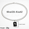 Rectangle with Twelve Constellations Pattern Alloy Pendant Necklaces WGEC014-07-2