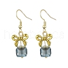 Alloy & Glass Dangle Earrings EJEW-JE06361-03-2