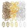 DICOSMETIC 72Pcs 3 Colors Tibetan Style Alloy Linking Rings FIND-DC0005-71-1