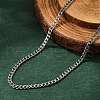 Non-Tarnish 304 Stainless Steel Curb Chain Necklaces NJEW-L162-01C-P-1