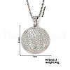 Fashionable Men's Palm Applause Pendant Necklace with Full Diamonds. OM7347-2-1