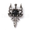 Natural Obsidian Pendants G-H281-03E-2