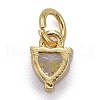 Brass Micro Pave Cubic Zirconia Charms KK-P192-08-G01-2