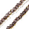 Electroplate Glass Beads Strands EGLA-C005-03I-1