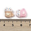 Opaque Resin Cabochons RESI-K043-10F-3
