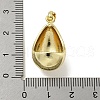 Rack Plating Brass Micro Pave Clear Cubic Zirconia Pendants KK-E114-02G-04-3