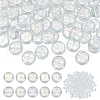   Electroplated Glass Bead GLAA-PH0003-64B-1