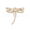 Rhinestone Dragonfly Brooch Pin JEWB-M026-02G-2