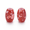 Baking Paint Opaque Acrylic European Beads MACR-S308-04-2