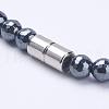 Non-Magnetic Synthetic Hematite Necklaces NJEW-K080-02-3
