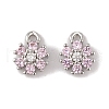 Brass Micro Pave Cubic Zirconia Charms KK-L212-17P-1
