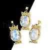 Natural & Synthetic Gemstone Pendant KK-F887-02G-2