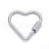 Non-Tarnish 304 Stainless Steel Screw Carabiner Lock Charms STAS-K213-13P-1