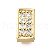Brass Micro Pave Clear Cubic Zirconia Multi-Strand Links KK-B136-19G-2