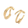 304 Stainless Steel Triple Stud Earrings EJEW-Z098-16G-4