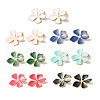 Flower Golden Ion Plating(IP) 304 Stainless Steel Stud Earrings for Women EJEW-L287-045G-1