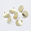 Brass Stud Earring Findings KK-G331-20G-NF-1