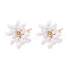 Flower Stud Earrings EJEW-JE04392-02-1
